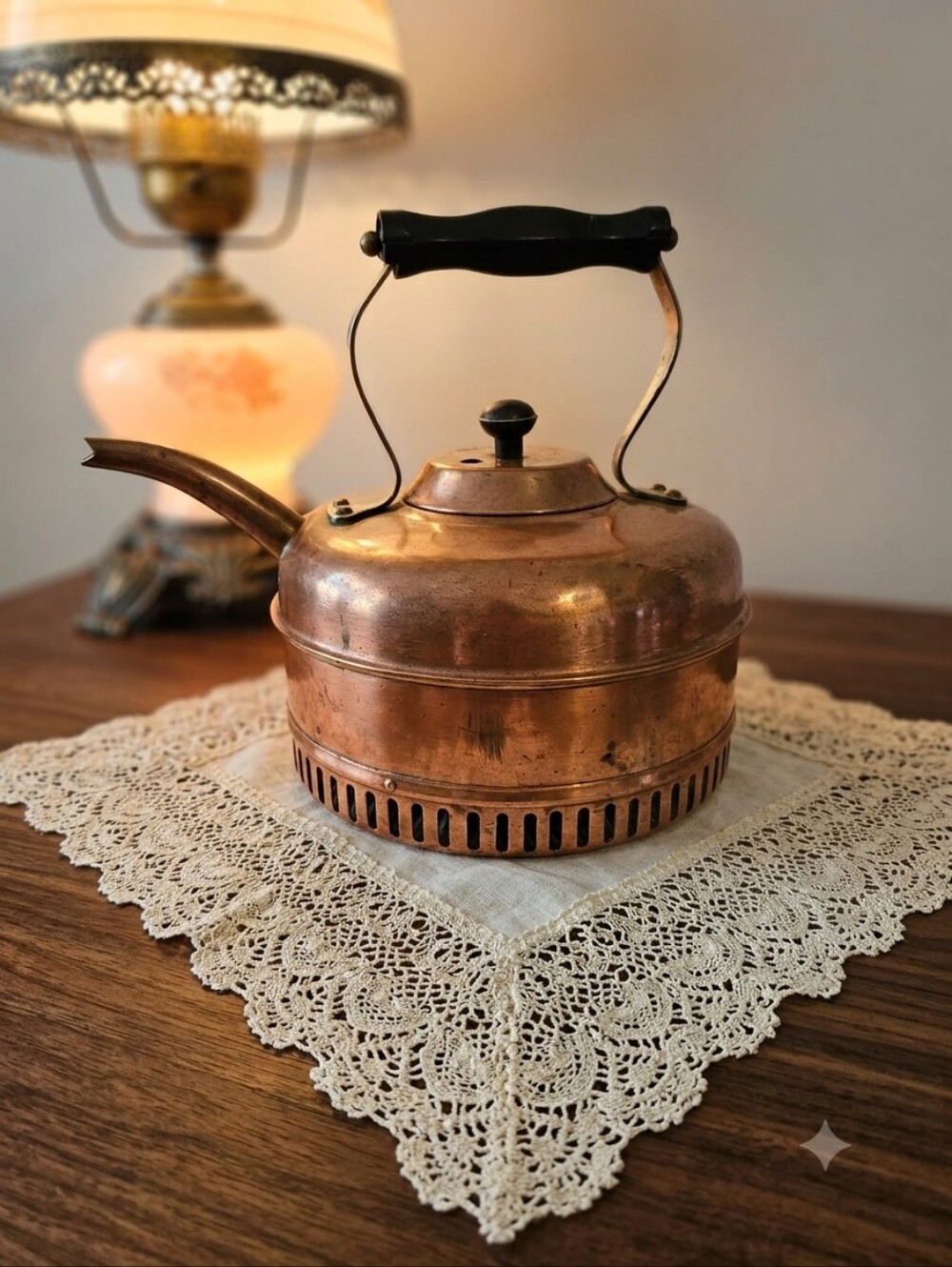 Vintage Linaglow Heatmaster Copper Rapid Boil Kettle